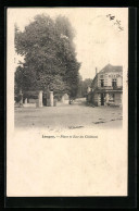 CPA Longny, Place Et Rue Du Château  - Other & Unclassified