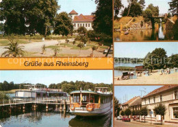72650974 Rheinsberg Orangerieparterre Schlosspark Anlegestelle Weisse Flotte Sch - Zechlinerhütte