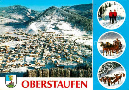 72650917 Oberstaufen Panorama Schrothkurort Wintersportplatz Schlittenfahrt Damw - Oberstaufen