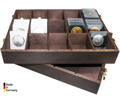 Lindner Holzbox Für Münzrähmchen 50x50 Mm 2245 Neu - Materiaal