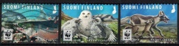 2018 Finland, WWF Endangared Species M 2563-5, Complete Used Set. - Usados