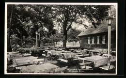 AK Berlin-Wannsee, Wirtshaus Zur Pfaueninsel Mit Terrasse, Inh. Gustav Prinz  - Wannsee