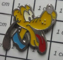 912B Pin's Pins / Beau Et Rare / DISNEY / TETE DE CHIEN PLUTO Par BERTONI MILANO - Disney