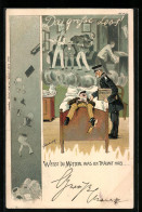 Künstler-AK Erich Kleinhempel: Bruno Bürger & Ottillie Nr. 1452: Das Grosse Los!, Weisst Du Mütterl Was Ich Träumt  - Kleinhempel