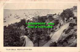 R502282 Westcliff On Sea. Cliff Walk. Postcard. 1912 - Welt