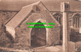 R502805 Lanteglos By Fowey Church Porch And Cross. Friths Series. No. 60924 - Welt
