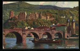 AK Heidelberg, Schloss Alte Brücke  - Autres & Non Classés