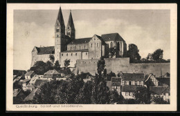 AK Quedlinburg, Schloss Und Schlosskirche  - Autres & Non Classés