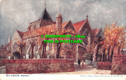 R502812 Rye Church. Sussex. W. H. Borrow. B. And W. Series. Hastings - Welt