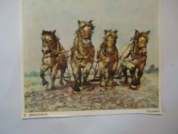 SWITZERLAND ACUARELLA PAINTINGS HORSES LAND WORKER  MOLEVELD - Other & Unclassified