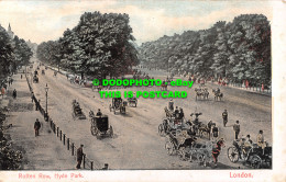 R502295 London. Rotten Row. Hyde Park. Postcard - Andere & Zonder Classificatie