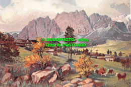 R502297 Village In Mountains. Postcard - Welt