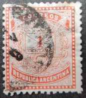 Argentinië Argentinia 1882 (1) Letter & Post Horn - Nineteen Dots In Upper Frame - Usados