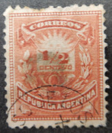 Argentinië Argentinia 1884 1885 (1) Letter & Post Horn - Thirty Three Dots In Upper Frame - Used Stamps
