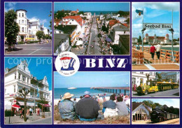 72645159 Binz Ruegen Ferienheime Hotels Strassenpartie Strand Touristenbahn Moll - Sonstige & Ohne Zuordnung
