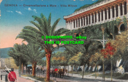 R502850 Genova. Circonvallazione A Mare. Villa Milyus. Vistato Uff. Revis. Stamp - Monde