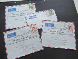 Afrika Sudan 1964 4 Belege Air Mail / Luftpost Firmenumschläge The Radio & Electric Co. Khartoum Sudan Auslandsbriefe - Soedan (1954-...)