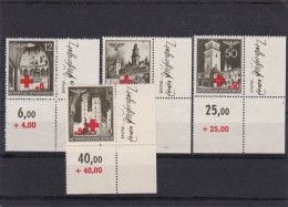 (GG) Rotes Kreuz, Postfrisch, E4 Eckrand, Entwerfer, MiNr. 52-55 - Occupation 1938-45