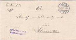 Amtsgericht Jena Nach Themar 1907 - Lettres & Documents