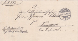 Eisenach Nach Frauensee 1895 - Cartas & Documentos