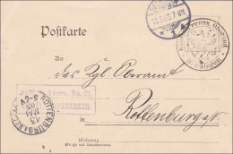 Postkarte Nach Rottenburg Am Neckar 1905 - Cartas & Documentos