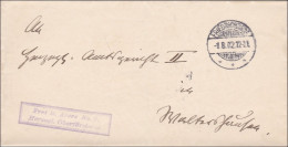 Oberförsterei Friedrichsroda Nach Waltershausen 1902 - Cartas & Documentos
