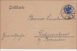 Postkarte Berlin 1918 Nach Delmenhorst/Bremen - Briefe U. Dokumente