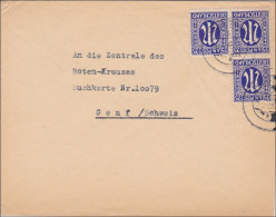 BiZone:  Brief Von Frankfurt/Main And Das DRK In Genf 1946 - Brieven En Documenten