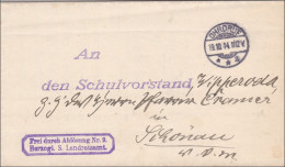 Landratsamt Ohrdruf An Schulvorstand Schönau V.d.W. 1914 - Cartas & Documentos