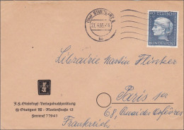 Brief Aus Stuttgart 1955 Nach Paris - Briefe U. Dokumente