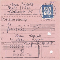 Postanweisung Köln 1961 - Brieven En Documenten