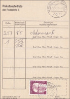 Paketzustelliste Friedrichsholm 1975 - Briefe U. Dokumente