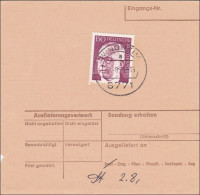 Nachnahme Karte Von Bonn Nach Windheim 1957 - EF 150 Heinemann - Cartas & Documentos