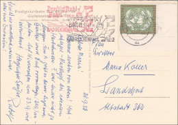 Ansichtskarte Predigtstuhl Nach Landshut - Eckrandmarke 1956 - Lettres & Documents