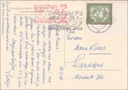 Ansichtskarte Predigtstuhl Nach Landshut - Eckrandmarke 1956 - Covers & Documents