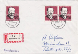 Einschreiben Aus München 1957 - Covers & Documents