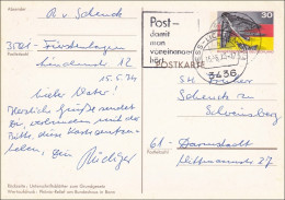 Ganzsache:  Ganzsache  1975 Von Hessisch Lichtenau Nach Darmstadt - Cartas & Documentos