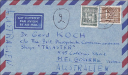 Lufptost Brief Nach Australien 1960 - Briefe U. Dokumente