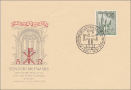 FDC Brief 1953 - Kaiser Wilhelm Gedächtniskirche - Brieven En Documenten