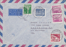 Luftpost Brief Nach USA 1958 - Storia Postale