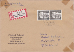 Einschreiben Buseck Nach Kassel - 1973 - 2x 110Pfg - Cartas & Documentos