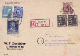 Einschreiben 1948 Nach Charlottenburg - Cartas & Documentos