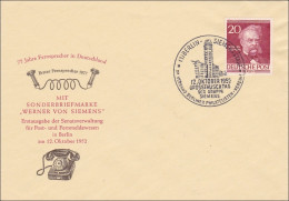 FDC Grosstauschtag 1952 - Werner Von Siemens - Storia Postale