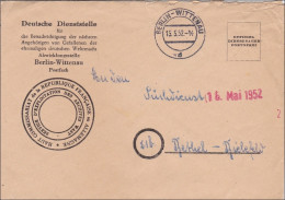 Benachrichtigung Der Angehörigen Von Gefallenen 1952, Bethel-Bielefeld - Briefe U. Dokumente