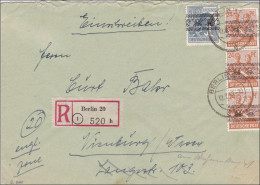 Einschreiben Nach Würzburg 1948 - Cartas & Documentos