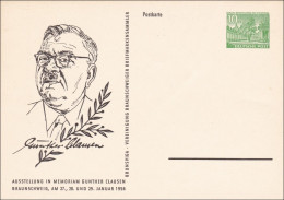 Ganzsache 1956 Günther Clausen - Storia Postale