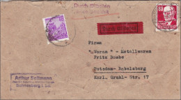 DDR:  Eilboten Brief 1953 Von Scheeberg Nach Postsdam - Storia Postale