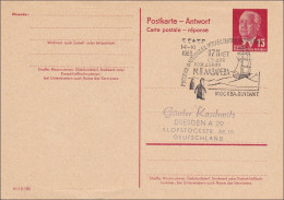 DDR:  Ganzsache Mit Sonderstempel 1973 - Schiff-Pinguine Dresden - Cartas & Documentos