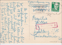 Weihanchtskarte Von Weimar Nach Friedbarg - Nachgebühr, Köpfe II, BPP Signiert - Brieven En Documenten