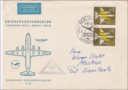DDR:  1960: Luftpost Liniendienst Berlin-Moskau-Berlin - Lettres & Documents